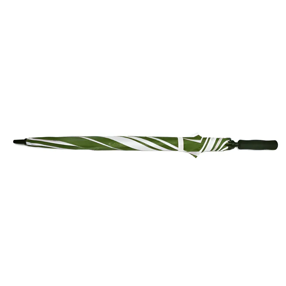 Wholesale Carton - 24 x Large 60" Sublimation Golf Umbrellas - GREEN/ WHITE - Image 5