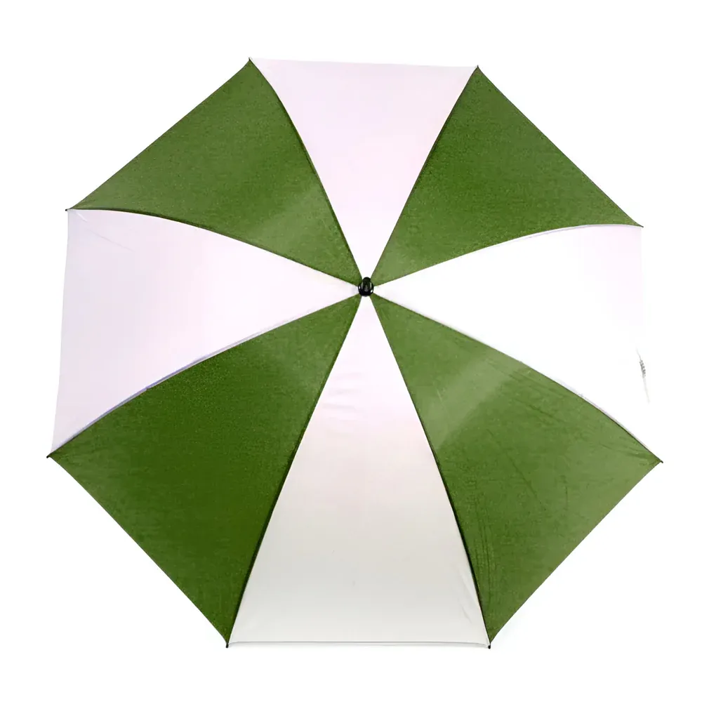 Wholesale Carton - 24 x Large 60" Sublimation Golf Umbrellas - GREEN/ WHITE - Image 3