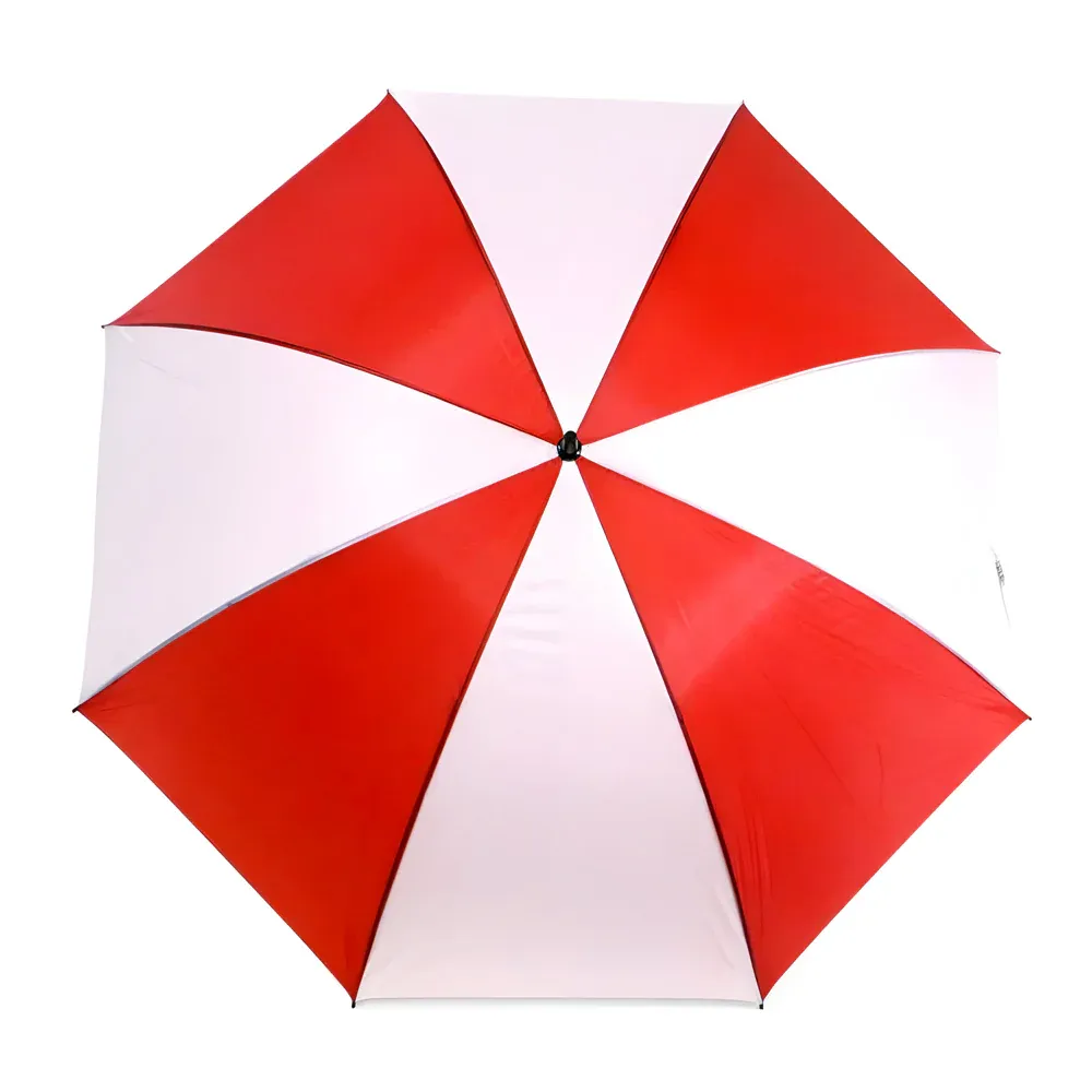 Wholesale Carton - 24 x Large 60" Sublimation Golf Umbrellas - RED/ WHITE - Image 4