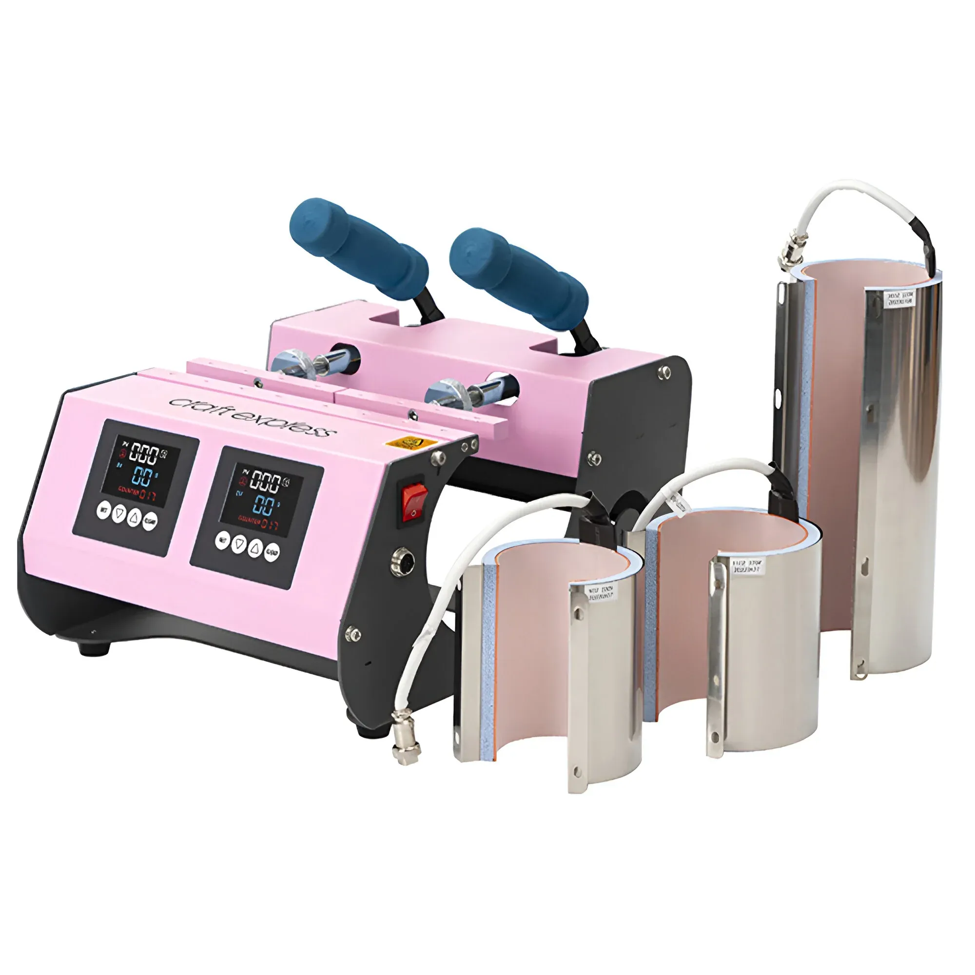 Hardware - Craft Express - 3-in-1 Two Station Mug Press - Pink - Image 2