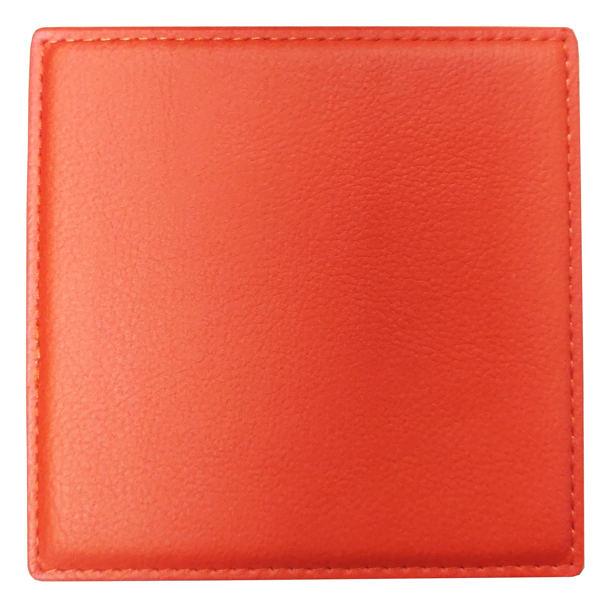 Engravables - PU LEATHER - Coaster - SQUARE - 10cm - Orange