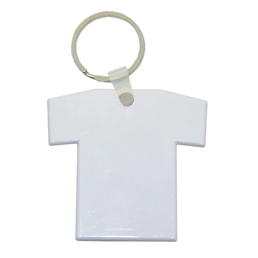 Wholesale Carton - 200 x MDF Keyrings - Double-Sided - T-Shirt - Image 2
