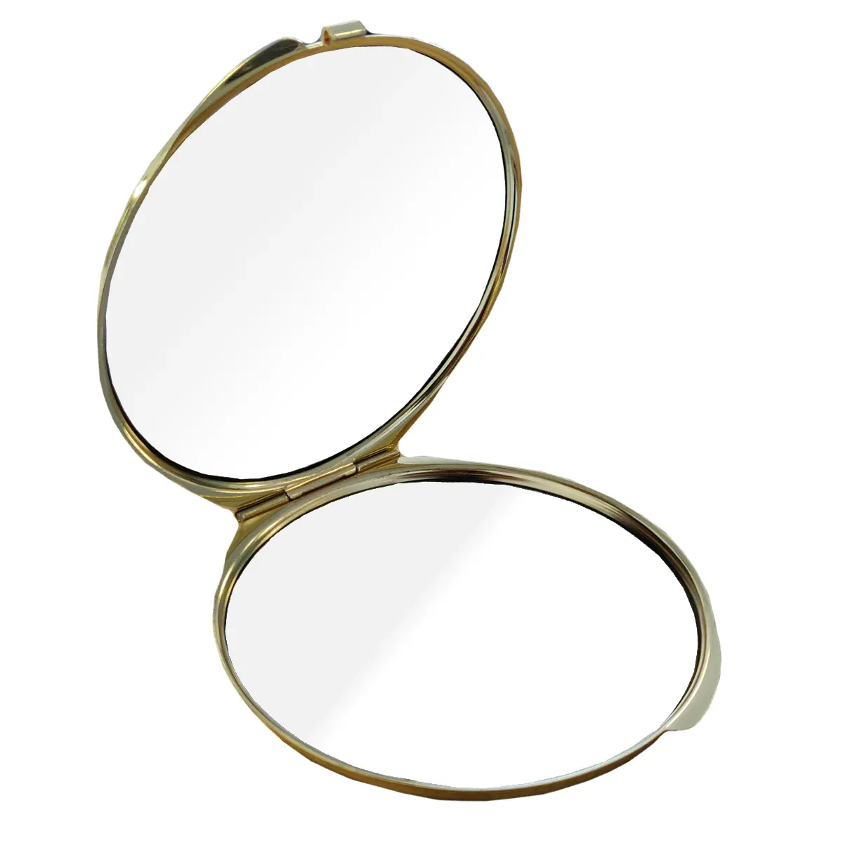 10 x Compact Mirror - Deluxe Classic Gold - Large Round - Image 3