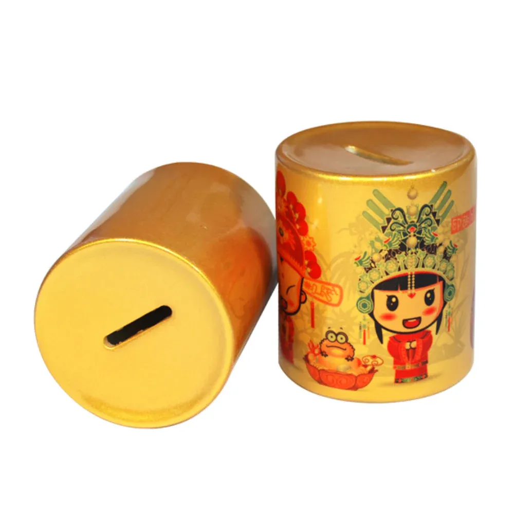 Money Boxes - Ceramic - GOLD - PACK of 6 x 11oz Money Boxes - Image 2