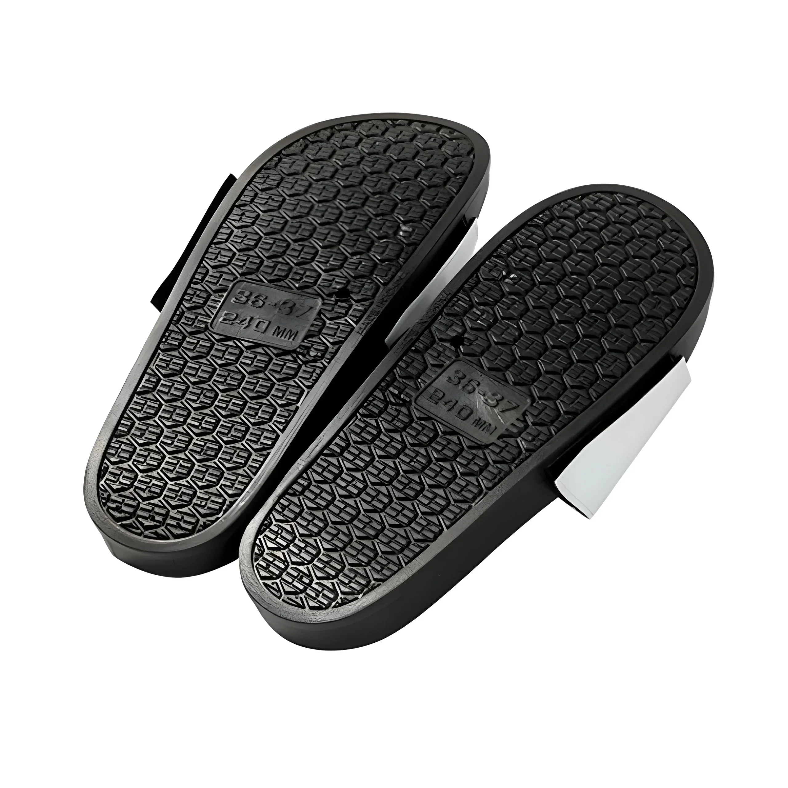 Footwear - Premium PU Leather Slippers - Adult - Black - Image 3