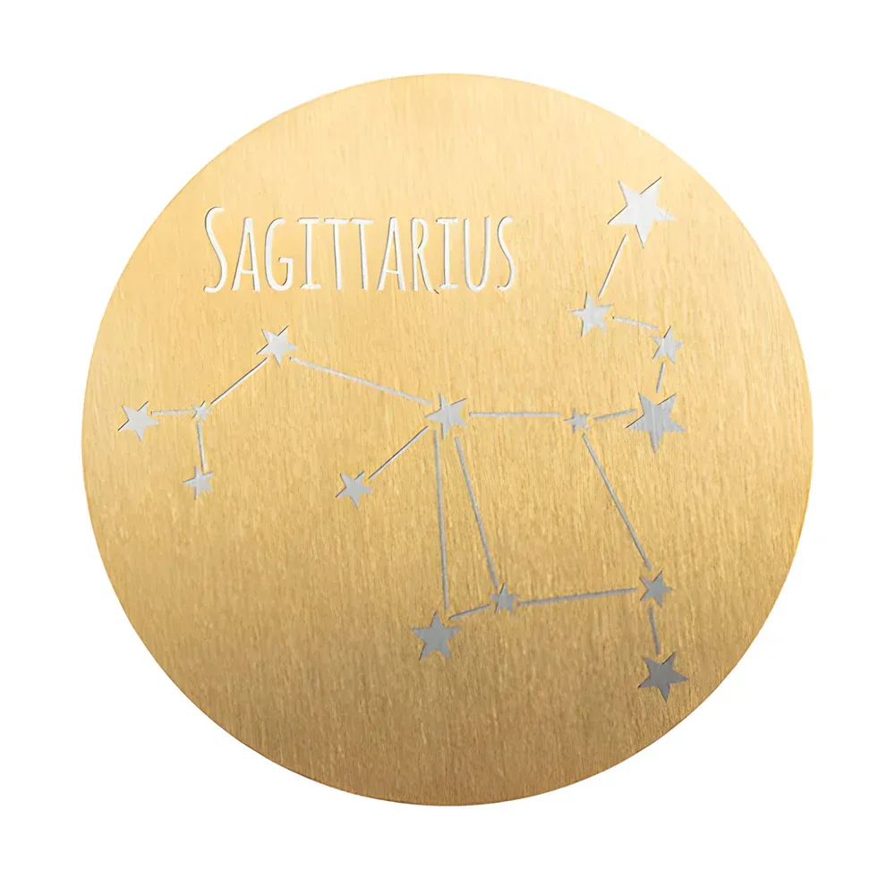 Engravables - 10 x STAINLESS STEEL Coasters - ROUND - 10cm - GOLD - Image 2