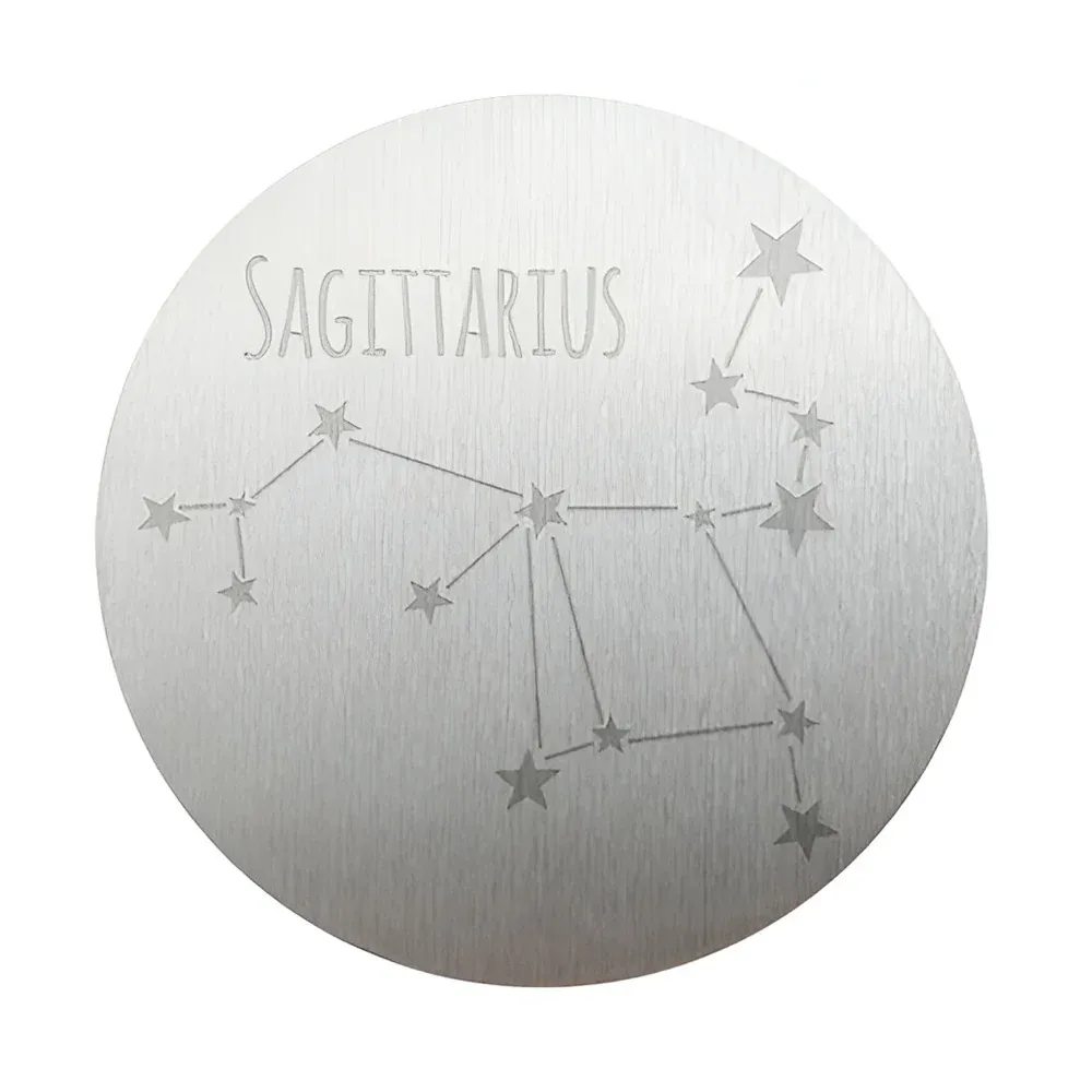 Engravables - 10 x STAINLESS STEEL Coasters - ROUND - 10cm - SILVER - Image 2