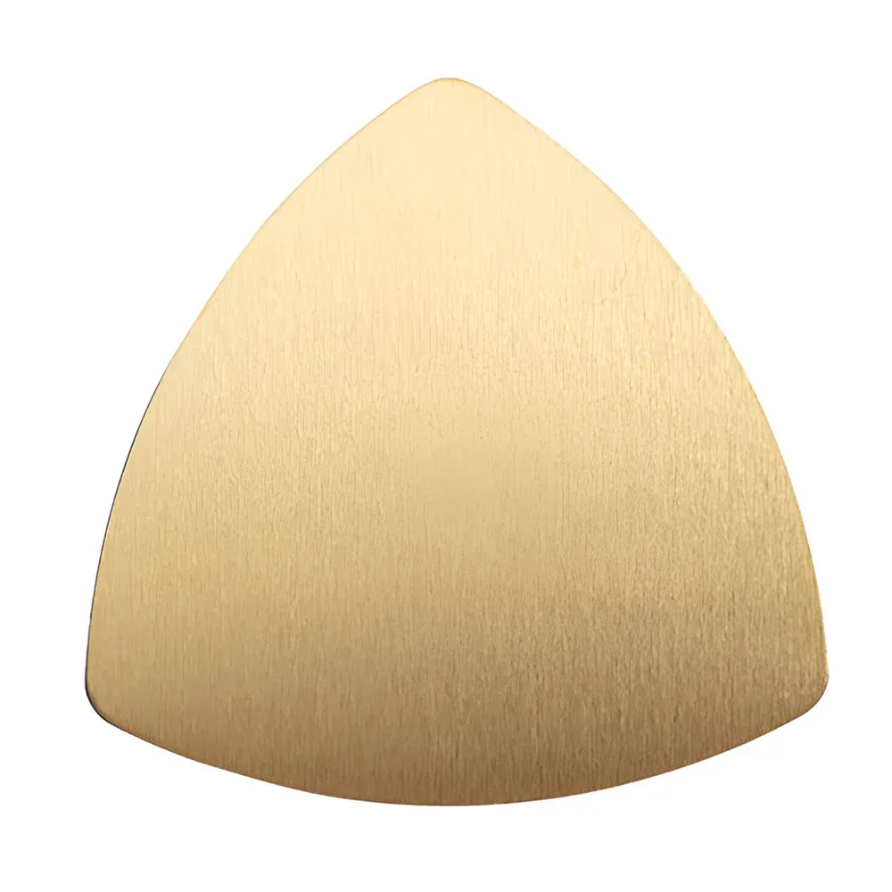 Engravables - 10 x STAINLESS STEEL Coasters - TRIANGLE - 10cm - GOLD