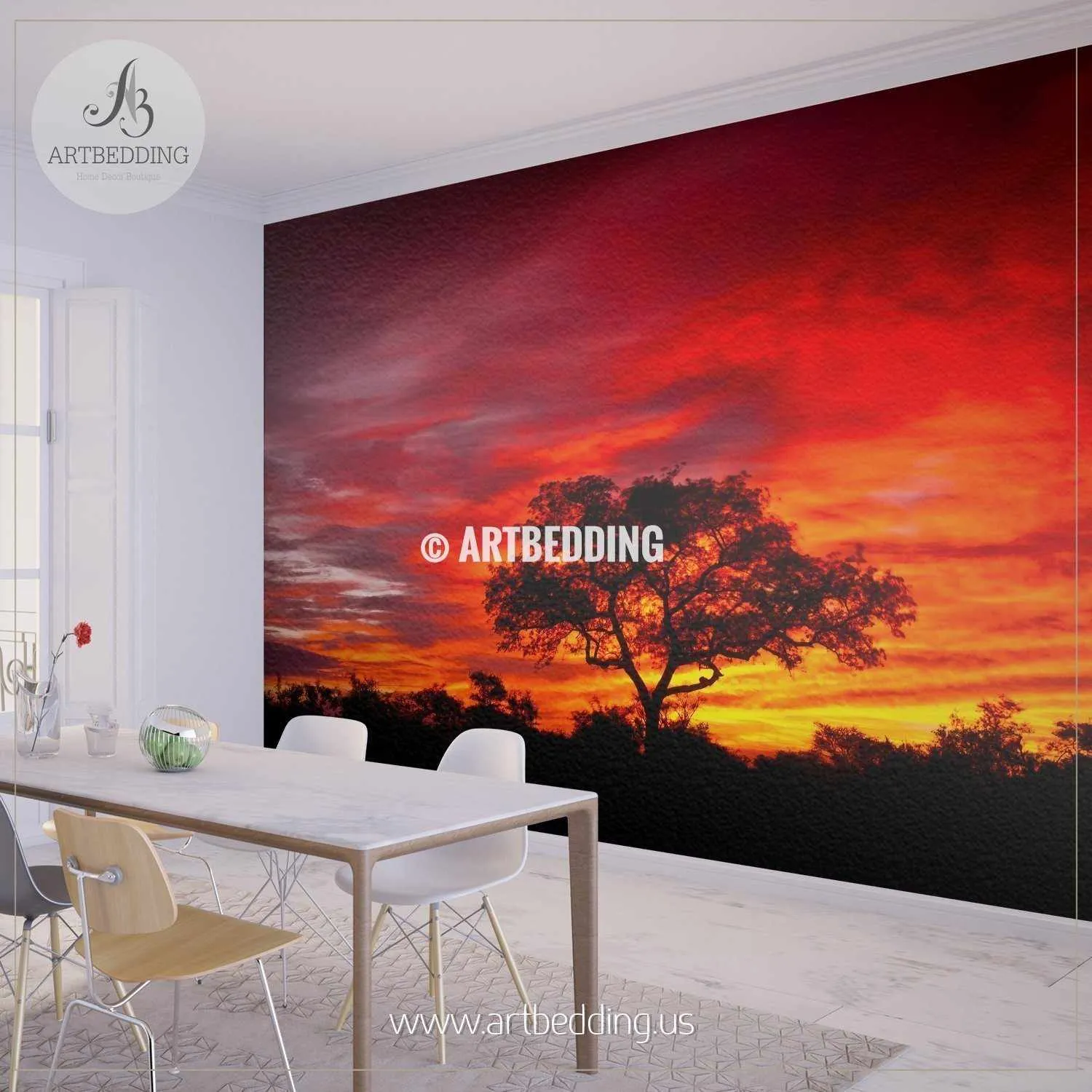 African sunset in the Kruger National Park Wall Mural, Self Adhesive Peel & Stick wall mural - Image 2