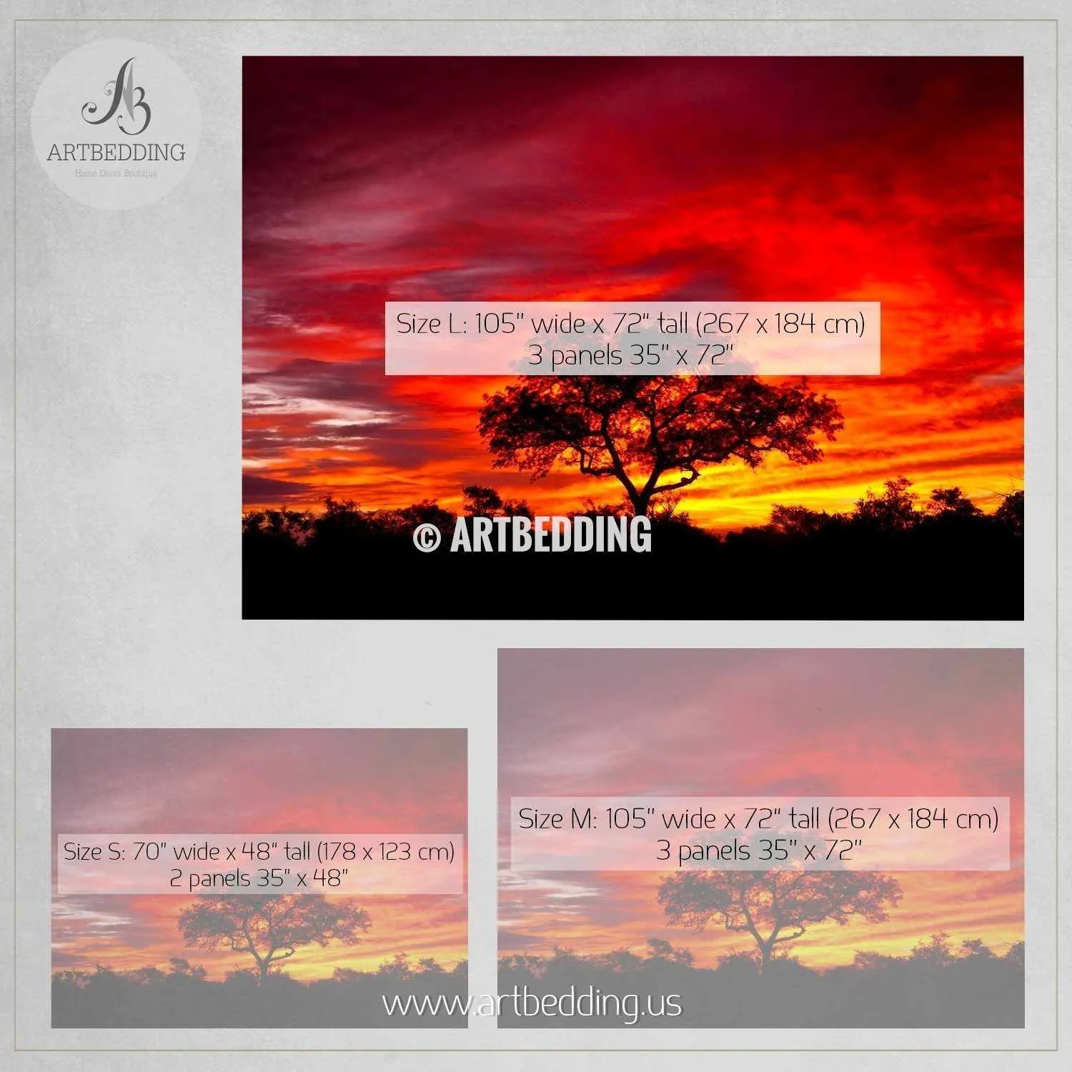 African sunset in the Kruger National Park Wall Mural, Self Adhesive Peel & Stick wall mural - Image 3