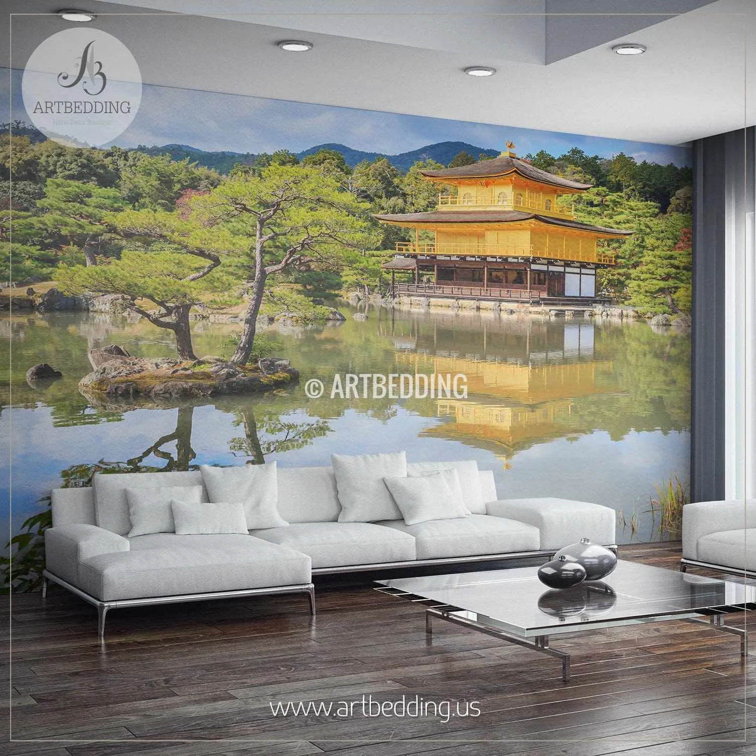 Autumn in Kyoto, Japan Forest Self Adhesive Peel & Stick, Nature wall mural